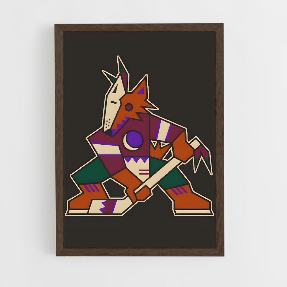 Poster L'Épée du Coyote – affiche Hockey sur glace (vue 5)